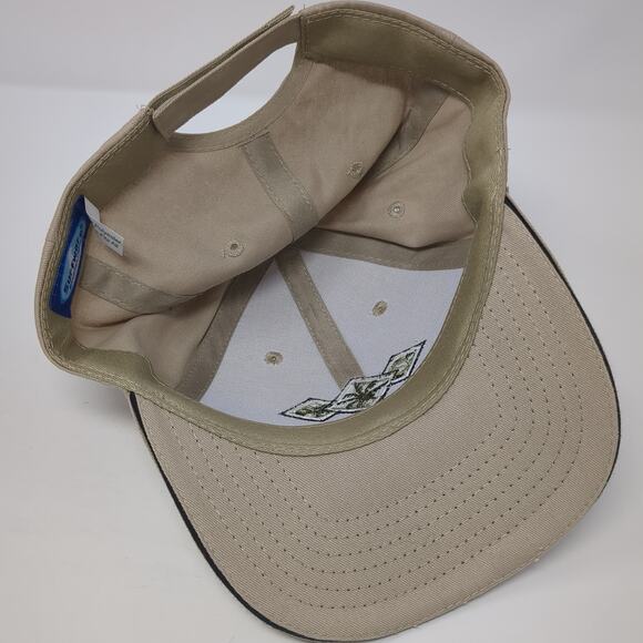 Hawaii Strapback Baseball Cap Brown One Size Adjustable Embroidered 6 Panel - Picture 6 of 8